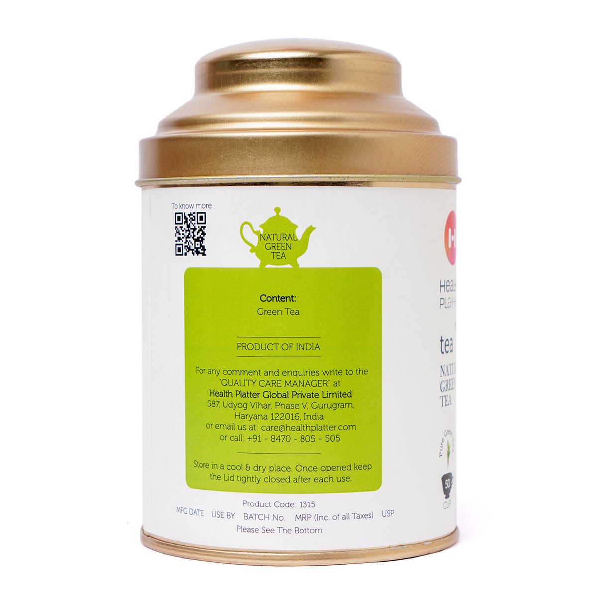 Health Platter Natural Green Tea Wholeleaf Tea