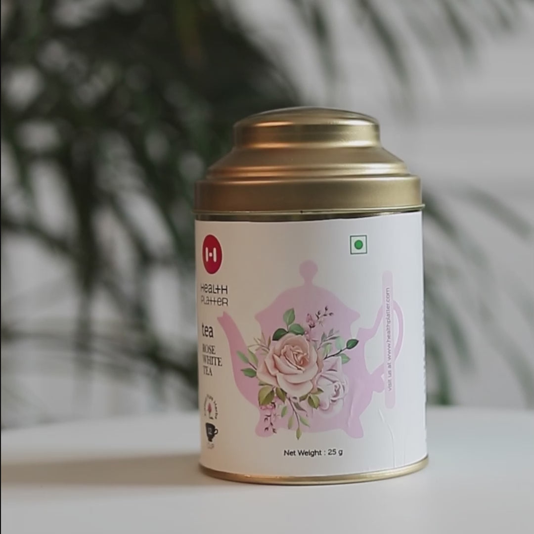 Health Platter Rose White Tea Wholeleaf Tea