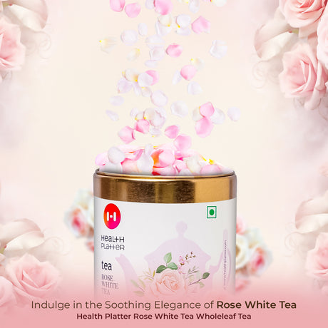 Health Platter Rose White Tea Wholeleaf Tea